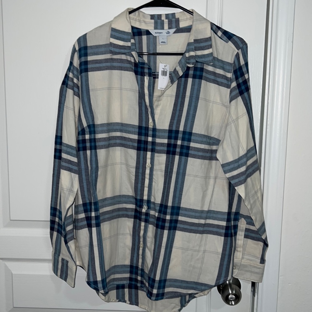 Blue & White Flannel